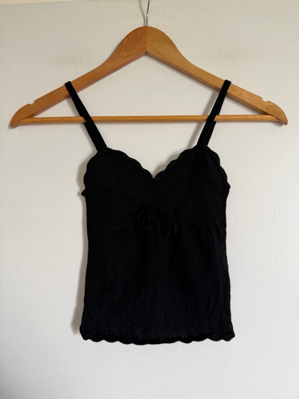 Aritzia Wilfred Black Soloist Top in Wonder Yarn Dainty Tank size XXS EUC - Picture 7 of 14